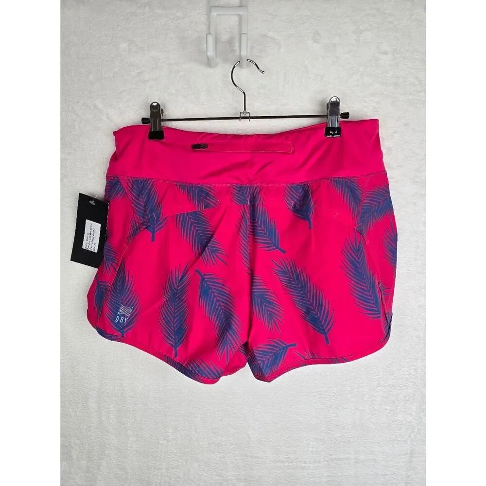 3/$25 Treign Women’s Athletic Shorts XL Pink Palm Print Running Gym NWT
